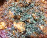 A picture of step 4 of Karaillay chicken.