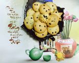 Hình bước làm 8 của món Bánh quy bơ nhân chocochip