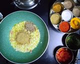 A picture of step 3 of Punjabi Choley Kulche.