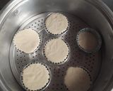 Foto langkah ke 6 dari resep Bolu Kukus Mekar Meses Rainbow No Mixer 1 Telur.