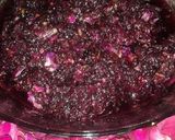A picture of step 2 of Gulkand (made at home with rose petals).
