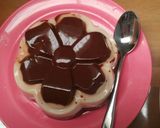 A picture of step 1 of Puding coklat.