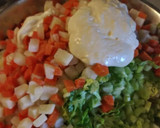 Foto del paso 4 de la receta: Ensalada de pollo🌹