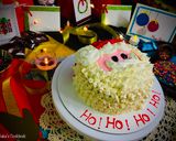 স্ট্রবেরী ও চকোলেট্ ফ্লেভার্ড সান্টা কেক (strawberry o chocolate flavoured santa cake recipe) রেসিপি ধাপ - 6 ছবি