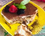Hình bước làm 6 của món Tiramisu đơn giản không rượu, trứng
