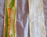 Pas rețetă Foietaj cu zucchine, morcov și brânză Philadelphia 2 fotografie