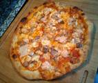 4 Pizza De Salmón Con Albahaca Fresca