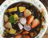 A picture of step 7 of Cabbage Masala Omelette.