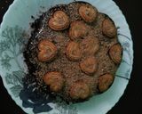 A picture of step 6 of Chocolate Love cake.
