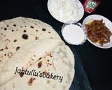 A picture of step 8 of Naan/shawarma Bread.