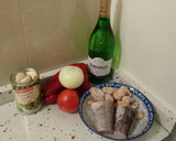 Foto del paso 1 de la receta: Guisantes con merluza y mejillones