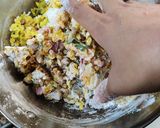 A picture of step 2 of Poha cutlets from leftover batata poha.