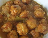 Foto del paso 5 de la receta: Albóndigas de pechugas de pollo en salsa de curry