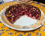 A picture of step 12 of Black Currant Mascarpone Cake with Cherry Sugar.