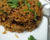 A picture of step 27 of Brown lentil and kidney beans pulao(Jain).