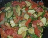 A picture of step 5 of Mexican style zucchini.