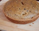 A picture of step 3 of Coffee cake with dalgona cream.