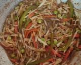 A picture of step 7 of Hakka noodles 🇨🇳🇨🇳.