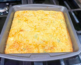 A picture of step 9 of Cheesy Broccoli Cornbread 🧀🥦.