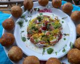 कचोरी चाट+ मिनी गोटा कचोरी (kachori chaat recipe in marathi) रेसिपी स्टेप 6 फोटो