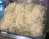 Une image de l'étape 4 de Riz gratiné au pesto, emmental et parmesan.