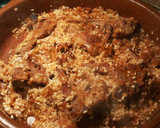 Foto del paso 13 de la receta: Cazuela de arroz, con chuletas de cordero y pimientos fritos