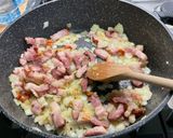Une image de l'étape 8 de Lentilles vertes au lard, pommes fruits et carottes.