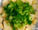 A picture of step 1 of Potato bellpepper.