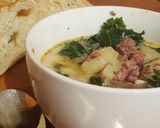 A picture of step 7 of Tuscan Kale Soup.
