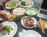Hình bước làm 3 của món Mực lá hấp hành gừng