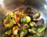 A picture of step 2 of Brussel Sprouts Sautéd in Duck Fat.