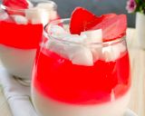 Foto langkah ke 8 dari resep Jelly santan strawberry.