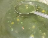 A picture of step 8 of Winter homemade palak saag, peas, corn soup.