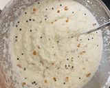 A picture of step 2 of Rava Idli with Coriander Curd Chutney.
