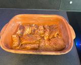 Mézes-fokhagymás sült oldalas kemencében, majonézes burgonyával recept fázis 2 fotója
