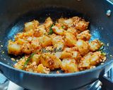 A picture of step 3 of Mandvi Batata Khichdi (Peanuts Aloo Khichdi).