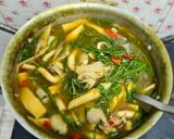 A picture of step 3 of Gaeng Peraw (Northeastern Thai Bamboo Shoot Soup).
