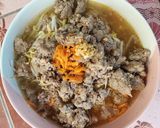 รูปขั้นตอนการทำที่ 5 ของ ก๋วยเตี๊ยวหมูสับภูเขาไฟ