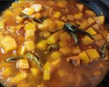 A picture of step 4 of Pumpkin tamarind gravy.