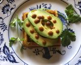 A picture of step 2 of 275 California Farm Avocado Waffle and Sauce.