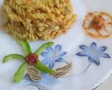 A picture of step 3 of Chinez mecroni pasta.