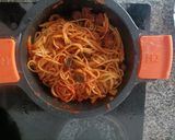 Foto del paso 4 de la receta: Tallarines con chorizo y champiñones
