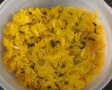 A picture of step 6 of Kesariya chawal.