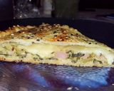 Foto del paso 8 de la receta: Tarta de acelga, zapallito, jamón y queso con un extra de sabor
