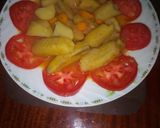 A picture of step 3 of Stewed matoke #4WeeksChallenge.