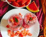 A picture of step 4 of Muhabbat sharbat with chia seed 😋 🍉🍉.