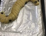A picture of step 4 of Caterpillar 🐛 Chicken Bread.