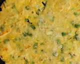 A picture of step 2 of Makai Spring onions Roti.