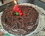 Foto langkah ke 7 dari resep Blackforest KW 10 alias Coklat Cake.