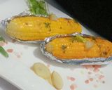 A picture of step 3 of Mexican corn on the cob.